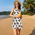 thumbnail image 3 of Disketp Bulldog Sunglasses Face para Vestido sin Mangas para Mujeres, Vestidos de Verano para Mujeres, Casual y Holgado para la Playa, 3 of 7