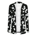 thumbnail image 6 of JINMGG Womens Coats Clearance, Winter Coats for Women Women's Fashionable Long Sleeved Floral Printed Cardigan Jacket, 6 of 6