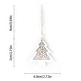 thumbnail image 4 of Gibobby Decoraciones colgantes de Navidad colgante de hueco doble colgante árbol de Navidad de nieve colgante 2 piezas (C), 4 of 4