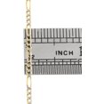 thumbnail image 3 of Real 10K Yellow Gold Diamond Cut Figaro Style Chain 2mm Necklace 22 Inches, 3 of 7