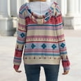thumbnail image 4 of Abrigo informal para mujer, abrigo informal para mujer, chaqueta larga para mujer, chaqueta con capucha para mujer, funcionalidad versátil, 4 of 6