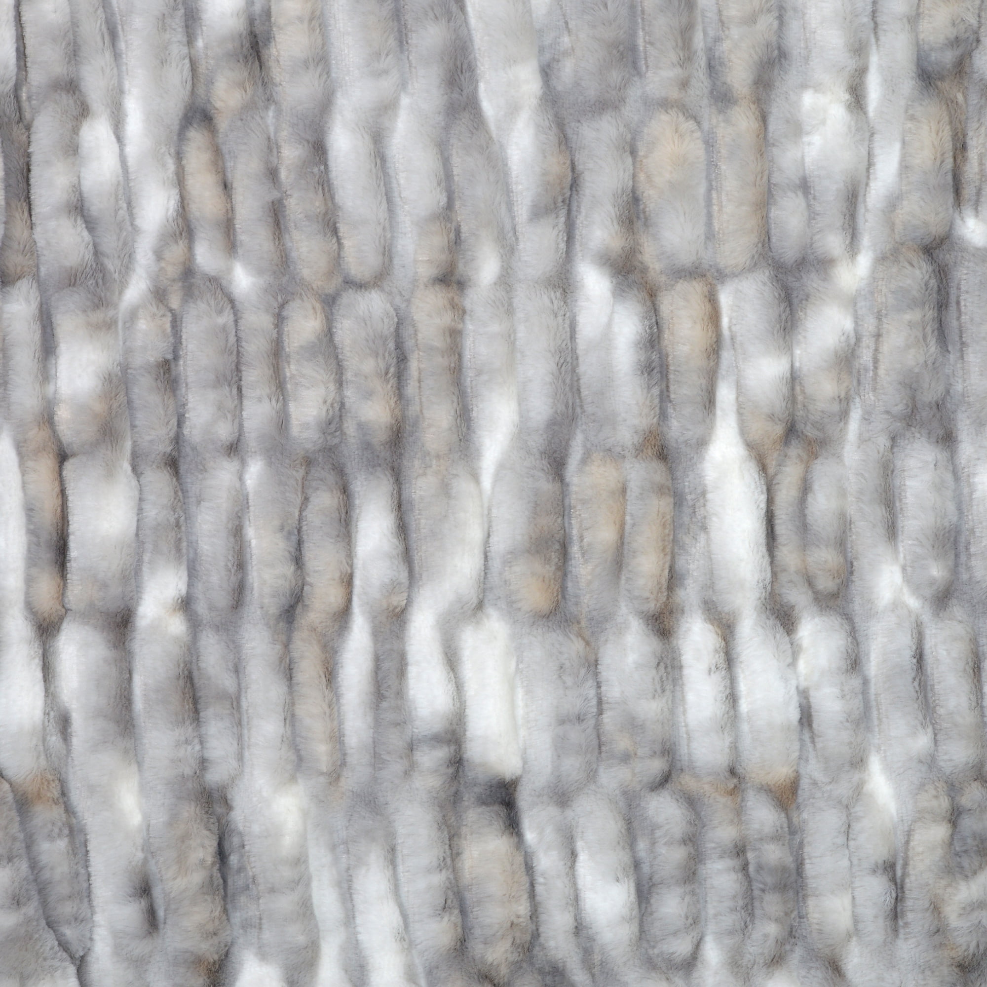 Faux Fur Throw Blanket - 50x60 Inch Luxury Rouched Design - Soft Plush Blanket for Couch, Sofa, and Bed - Premium Warm Cozy Home Decor - Rabbit