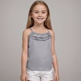 thumbnail image 2 of TOWED22 Girls Dance Tank Tops Toddler Racerback Sleeveless Top Girl Undershirts for Ballet Gymnastics(Grey,9-18 M), 2 of 9