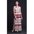 thumbnail image 3 of Bimba Tie-Dye Women Sleeveless Crew Neck Halter Gown With Side Slits Maxi Dress-Large, 3 of 6