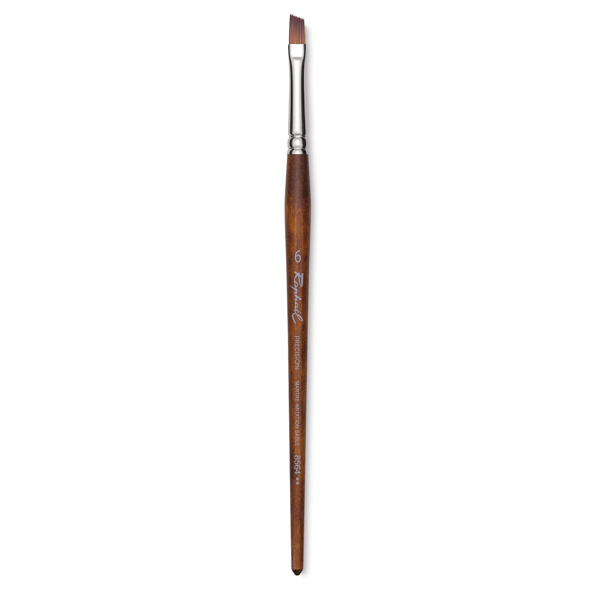 Raphael Precision Brush Angular, Size 6, Short Handle