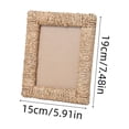 thumbnail image 3 of JHyouerji Natural Seagrass Woven Wood Photo Frame,Desktop Easel Display Frame 3.5x5 Inch Khaki Home Living Room Bedroom Wall Decor Gift, 3 of 8