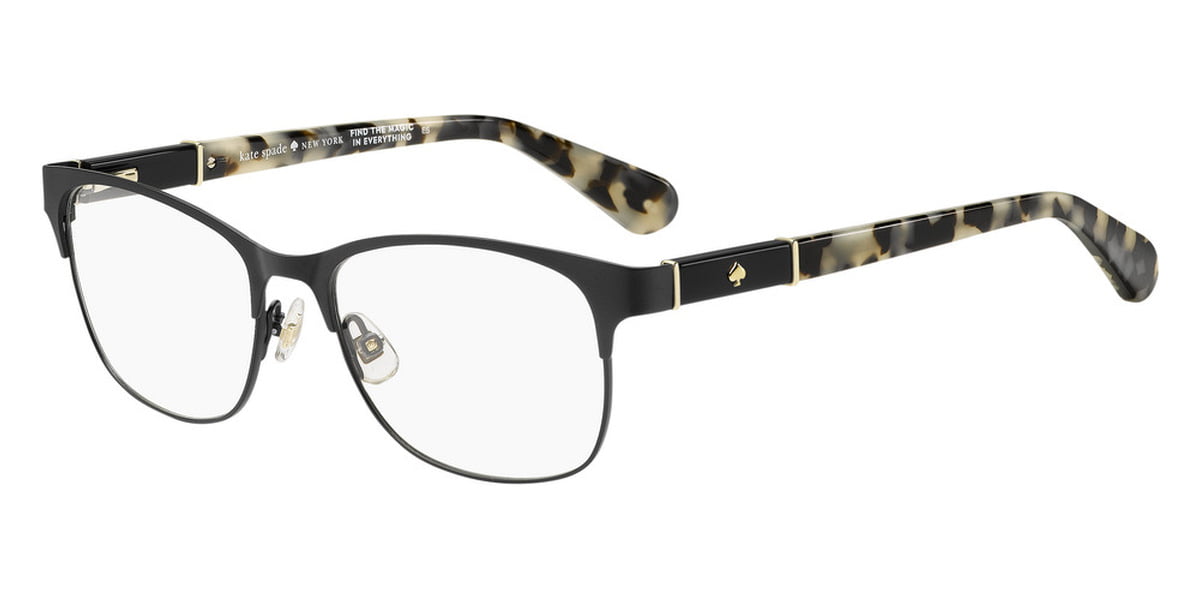 Kate Spade Benedetta Full Rim Rectangular Matte Black Eyeglasses -  