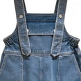 thumbnail image 5 of KAUOD Girls Denim Overalls Shorts Wide Leg Adjustable Strap Baggy Jean Shortall Summer Sleeveless Casual Cute Romper, 5 of 5