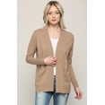 thumbnail image 4 of Made by Johnny Women's Women's Open Front Knit Cardigan L KHAKI, 4 of 6