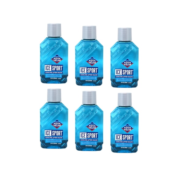 Aqua Velva Ice Sport Cooling After Shave 3.50 Ounce (Value Pack of 6)