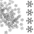 thumbnail image 3 of 200Pcs Snowflake Shaped Jewelry Charms Spacer Beads Jewelry Making Accessories, 3 of 8