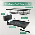 thumbnail image 6 of Large Capacity Dish Drying  with Utensil Holder, Space Saving Kitchen Organizer, Black, 6 of 6