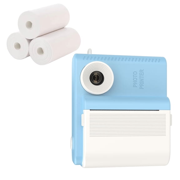 Children Instants Photo Camera Kit for Kids 3 Paper Rolls, Multiple Filters & Frames for Parties & Travel