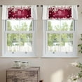 thumbnail image 2 of LALILO Kitchen Curtain Valance Happy Women Day Card Japanese Rod Pocket Window Curtain 52"x 18" Set of 2, 2 of 5