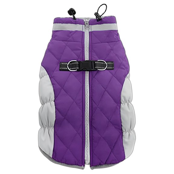 GASTROPOD 1Pcs Dog Winter Coat,Cloth Dog Sweaters,Dog Sweatshirt,Purple,M