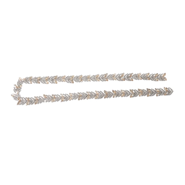 Cadena con cierre de diamantes de imitación de cristal, cadena con diamantes de imitación de cristal, 1 cadena con diamantes de imitación, adorno de cadena con diamantes de imitación, construcción re