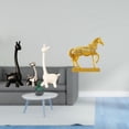 thumbnail image 2 of Figura creativa moderna de jirafa y caballo, escultura de cerámica y resina, centro de mesa para escritorio, oficina, estantería, dormitorio, decoraci, 2 of 8
