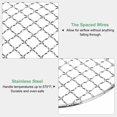 thumbnail image 2 of Uxcell 2-Pack Cooling Rack, 13" Round Stainless Steel Baking Rack for BBQ/Cooking/Roasting/Grilling/Steaming/Drying, Wire Cooling Rack for Baking [Silver], 2 of 7