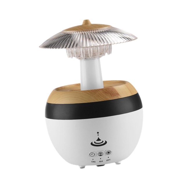 Humidificador Raindrop Difusor Luz Nocturna Colorida Difusor de Aceites Esenciales para