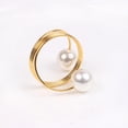 thumbnail image 3 of 6pcs Gold Napkin Rings Round Napkin Holders Buckles for Wedding, Birthday Dinner Party, Family Gatherings, Table Decorations, 3 of 4