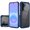 Blue, variant on For Samsung Galaxy A57 Ultimate CaseX Transparent Hybrid Case with Metal Buttons And Camera Edges - Blue