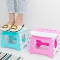 thumbnail image 5 of Home Kids Children Plastic Folding Step Stool Portable Folding Chair Small Bench Stool, 5 of 5