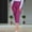 Purple, variant on LADIGASU Women's Solid Color able Casual Slim Fitting Pocket Waist Cropped Pants