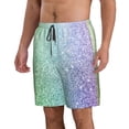 thumbnail image 2 of Goofa Beautiful Glitter Printed Mens Swim Trunks Summer Quick Dry Short Beach Swimwear Bathing Suits-X-Large, 2 of 9