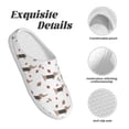 thumbnail image 5 of Haiem Dachshund Dog Print Women's Fuzzy Memory Foam House Slipper Cozy Home Footwear Non-slip Winter Slippers-44/45, 5 of 7