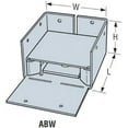 thumbnail image 2 of Simpson Strong Tie ABW66Z ZMAX Galvanized 12-Gauge 6x6 Adjustable Post Base 10-per Box, 2 of 5