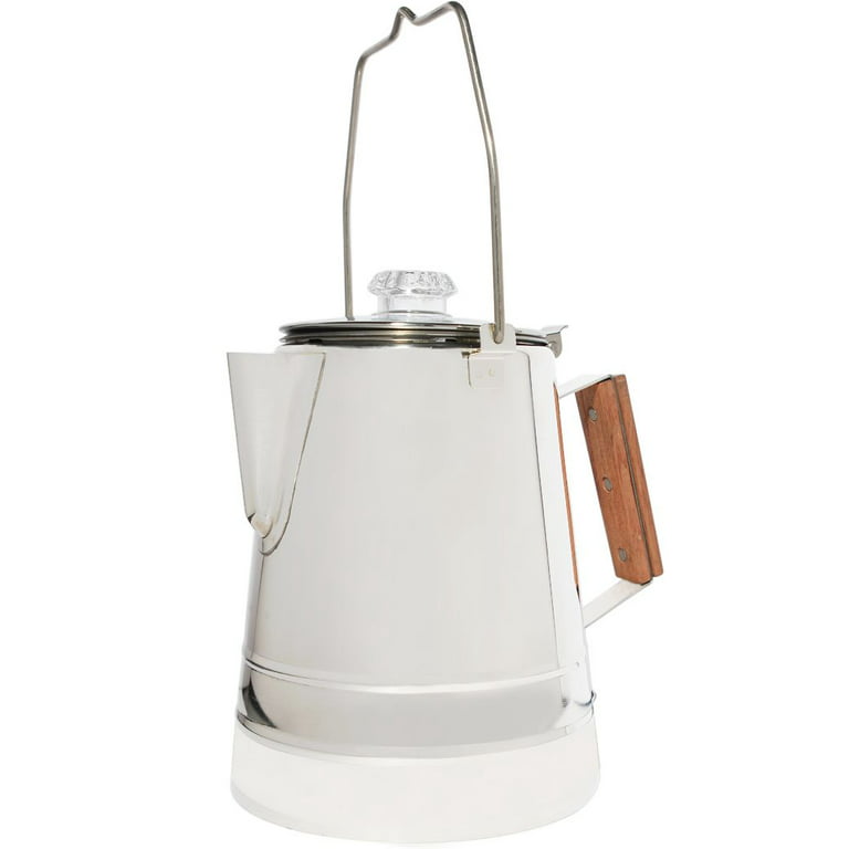 Coletti Butte Stainless Steel Stovetop and Camping Coffee Percolator (14 Cup) (71 oz)