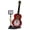 Dark Brown, variant on BIMZUC Violin Alarm Clock Unique Appearance Innovative Timepiece for Home Living Room Desktop Decoration Gifts, Musical Instrument Model Desk Clock Battery Operated, 8.27 inches / 21 cm