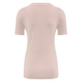 thumbnail image 5 of Womens Scoop Neck T Shirts Basic Ribbed Tees Fitted Tshirt Plain Short Sleeve Tops Casual, 5 of 5