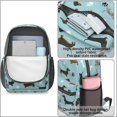 thumbnail image 4 of Dachshund and Bone Blue Pattern 17" School Backpacks for Teens,Waterproof Oxford Fabric,S-Shape Padded Straps for School,Travel,Hiking,Camping, 4 of 6