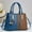 Blue, variant on Dtchengua Women's Elegant Tote Bag - Soft Leather Large Capacity Handbag with Multi-Layer Compartments, Waterproof Messenger Purse for Work/Travel