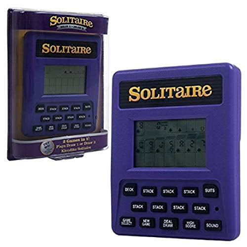 Solitarie Electronic Handheld Game 2 in 1 Calculator 