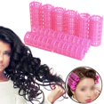thumbnail image 4 of 14 Pieces Hair Roller, Happon 0.6 inch/ 1.5 cm Small Size Plastic Hair Rollers Hair Curlers for Short Hair Long Hair Hairdressing Styling Tools (Random Color), 4 of 8
