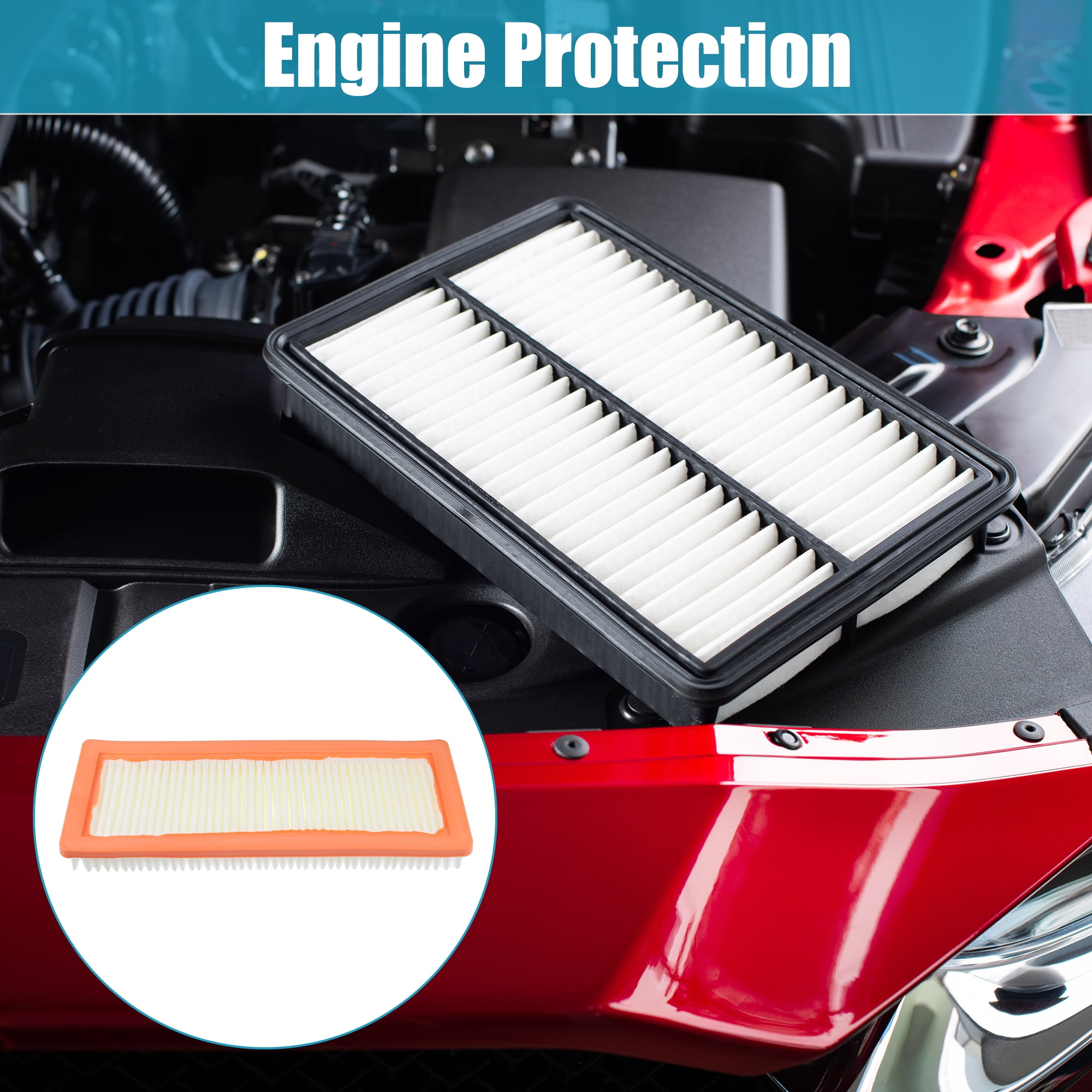 Unique Bargains Car Engine Air Filter for BMW MINI COUNTRYMAN COUPE JCW No.13717534845