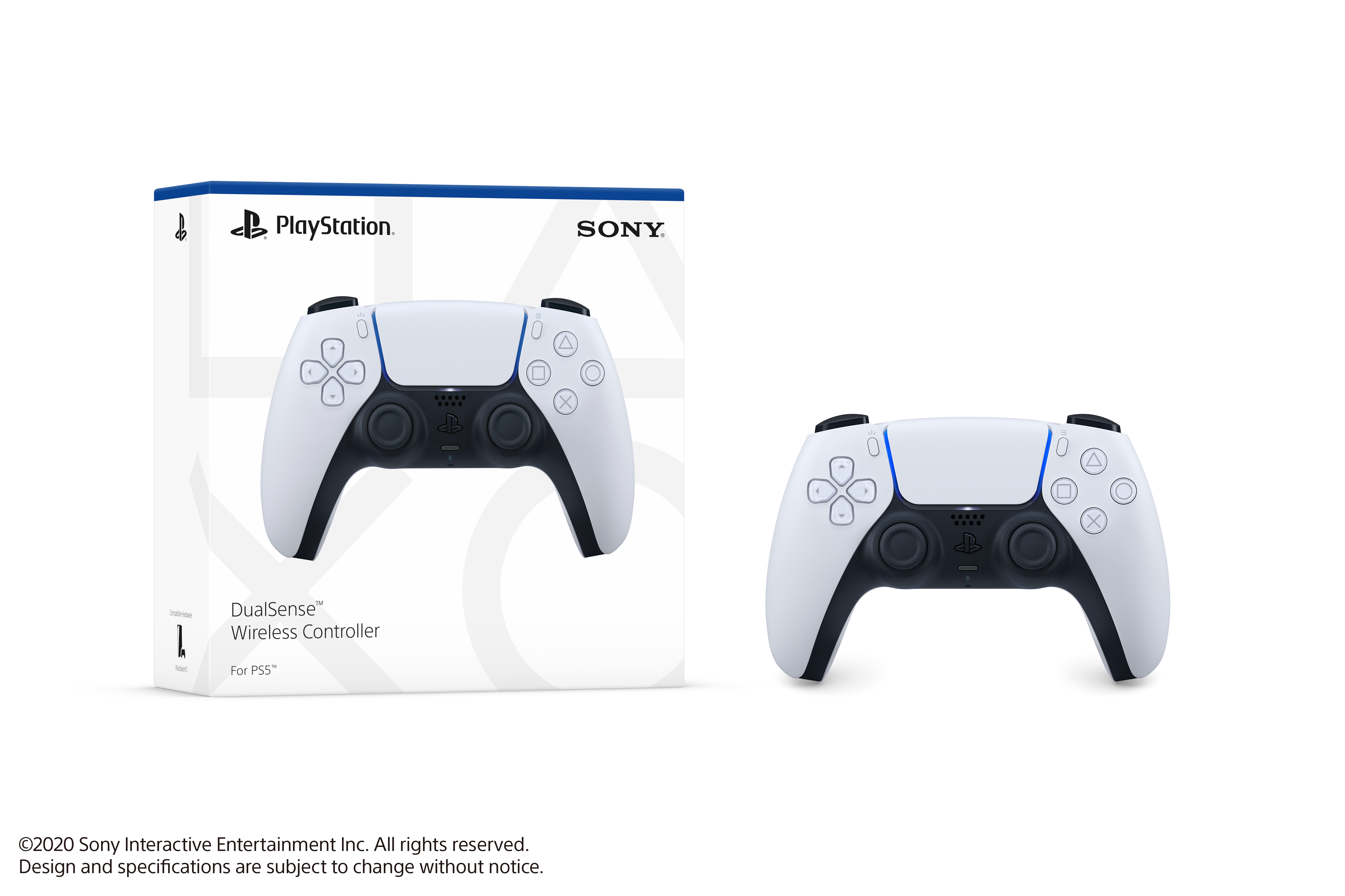 PlayStation DualSense Wireless Controller, White photo 3