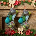 thumbnail image 6 of Lsque 18 Inches Easter Egg1 Pattern Christmas Stockings Hanging Ornaments,Knitted Xmas Fireplace Hanging Stocking,Holiday Decoration, 6 of 7