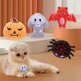 thumbnail image 3 of Spider Design Halloween Pumpkin Cat Toy With Catnip Teaser Teeth Resistant Plush Material Pet Supplies A, 3 of 6