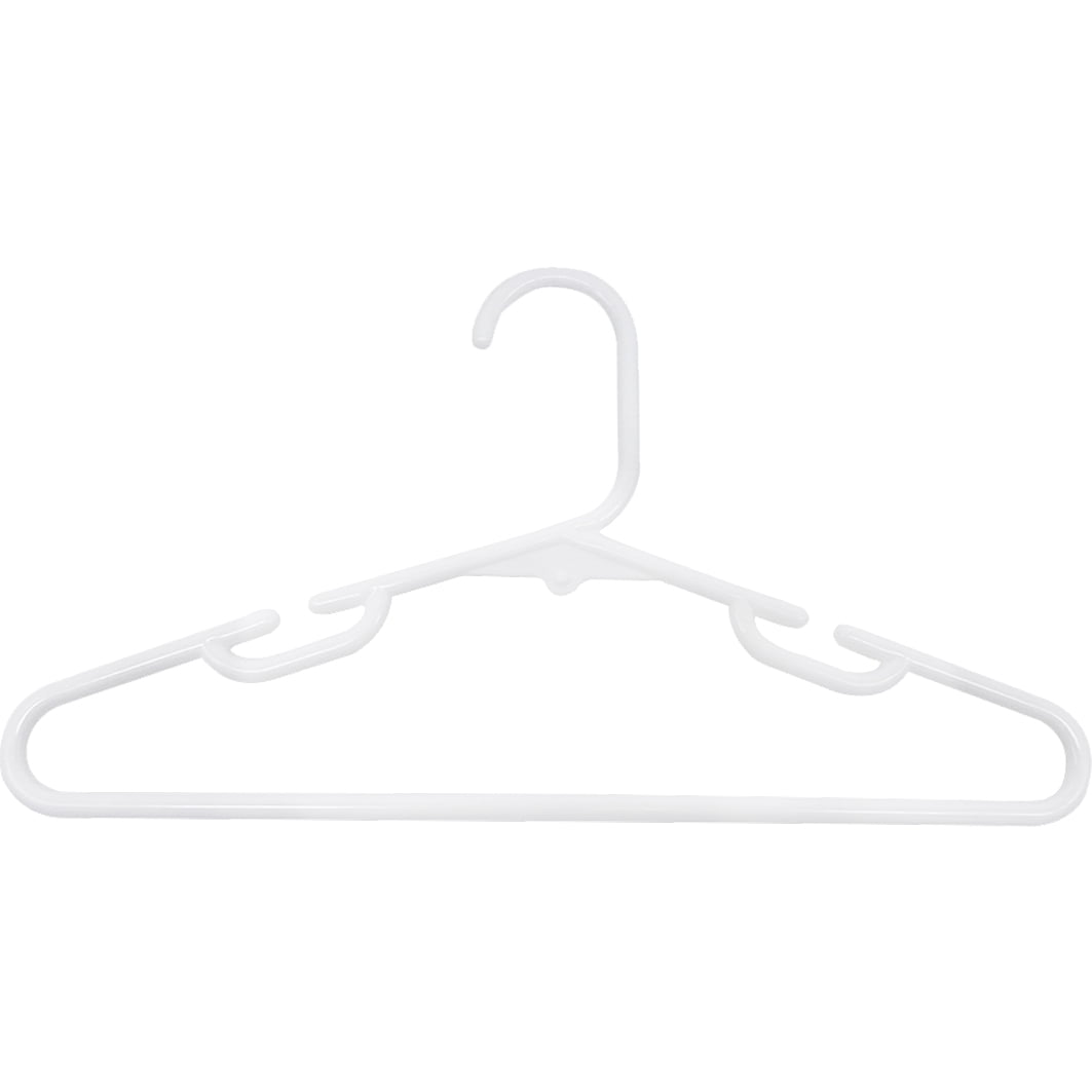 GoodtoU Plastic Baby Hangers, Lightweight, Suitable for 0-2T Clothes,  White, 100 Pieces