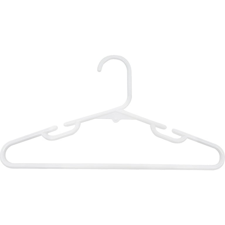 Parents' Choice Brand Infant and Toddlers Clothing Hanger, White Color, 10  Pack/Set, Durable High-Quality Plastic Kids Hanger 