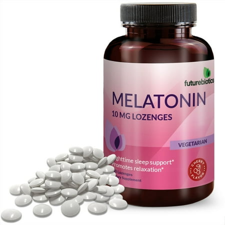 Melatonin 10 mg Lozenges, 360 Vegetarian Cherry Lozenges