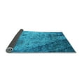 thumbnail image 2 of Ahgly Company Indoor Square Oriental Light Blue Industrial Area Rugs, 3' Square, 2 of 4