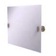 thumbnail image 2 of Allied Brass SB-93 Frameless Landscape Rectangular Tilt Beveled Edge Wall Mirror, Antique Pewter, 2 of 3