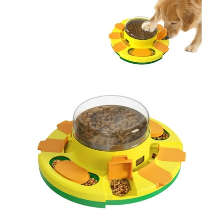 Yikeyo Interactive Puzzle Toy for Dogs Enrichment Pet Slow Feeder Dispenser for Dry Food and Treat Dispenser (All Breed Sizes)
