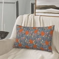 thumbnail image 5 of Rateoe Floral Squirrel Pattern Pillow Covers with Invisible Zipper(Pillows are not Included) Standard Pillowcases-20"x30", 5 of 6