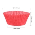 thumbnail image 2 of Papelitos para Hornear TRUSBER 100 unidades Papel Antiadherente Rojo 5 cm, 2 of 7