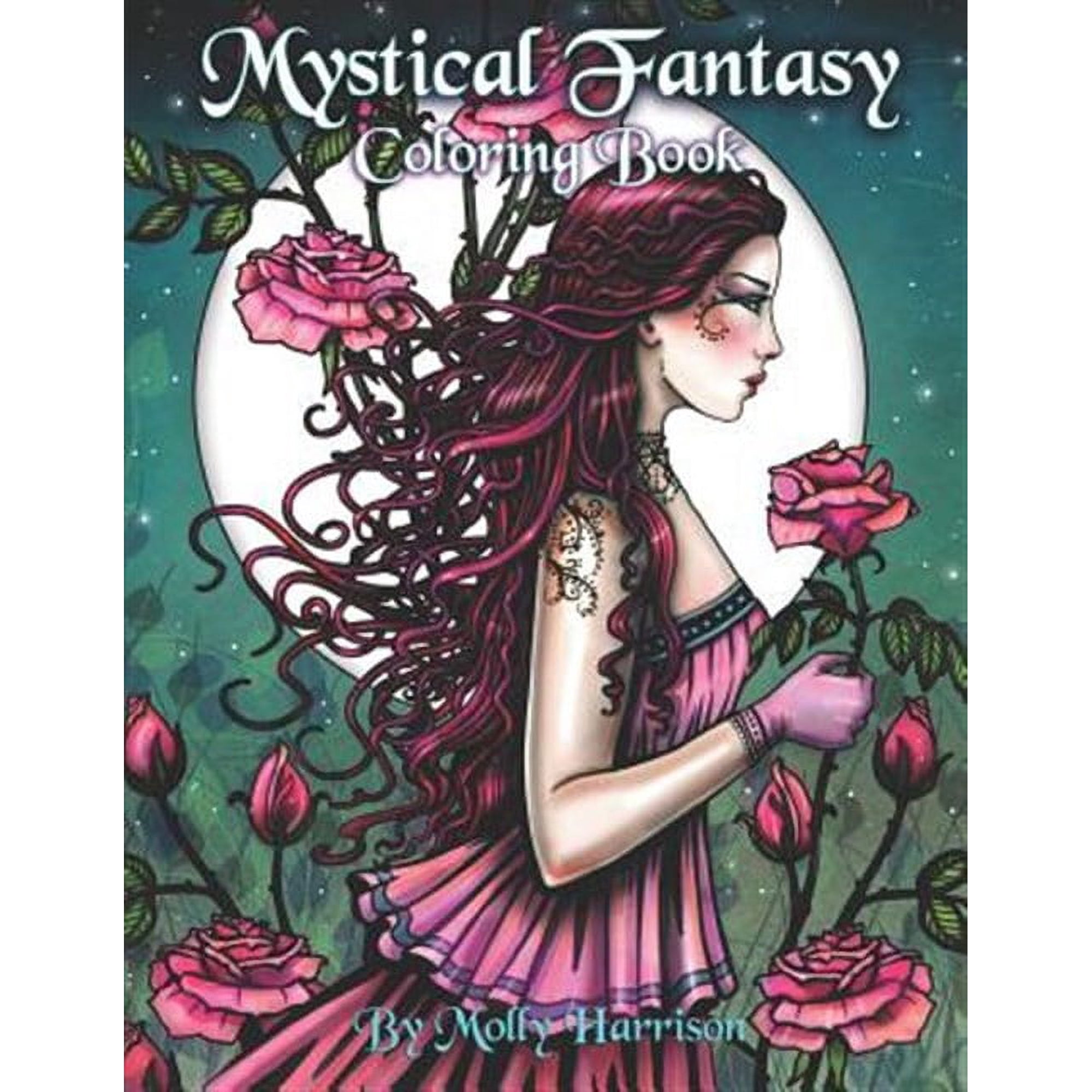 Mystical Fantasy Coloring Book: Coloring for Adults - Beautiful Fairies, Dragons, Unicorns, Mermaids and More! (Paperback)